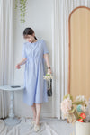 Blue Stripe Dress  法式格調條紋連身裙/ DS9976