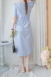 Blue Stripe Dress  法式格調條紋連身裙/ DS9976