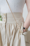 Button Skirt 腰封修腰設計口袋半裙/ SK8899 (black sold out)