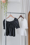 Dora Blouse 花邊領口橡筋腰上衣/ TP9168 (white sold out)