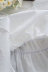Dora Blouse 花邊領口橡筋腰上衣/ TP9168 (white sold out)