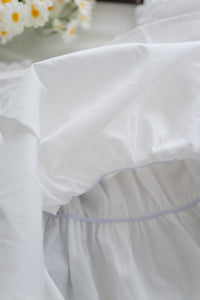 Dora Blouse 花邊領口橡筋腰上衣/ TP9168 (white sold out)