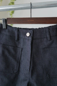 Denim shorts 西裝褲感高質挺牛仔棉短褲/ PT8466 (pre-order 8月10日截單）