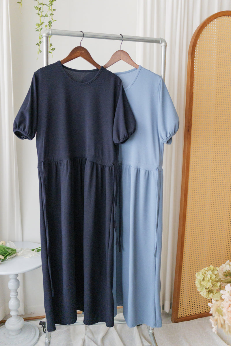 Everyday Dress 彈性日常蝴蝶修腰連身裙/ DS9957