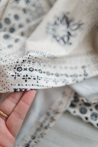 Ethnic Dress 防皺彈性幾何圖案連衣裙/ DS9958 (white sold out)
