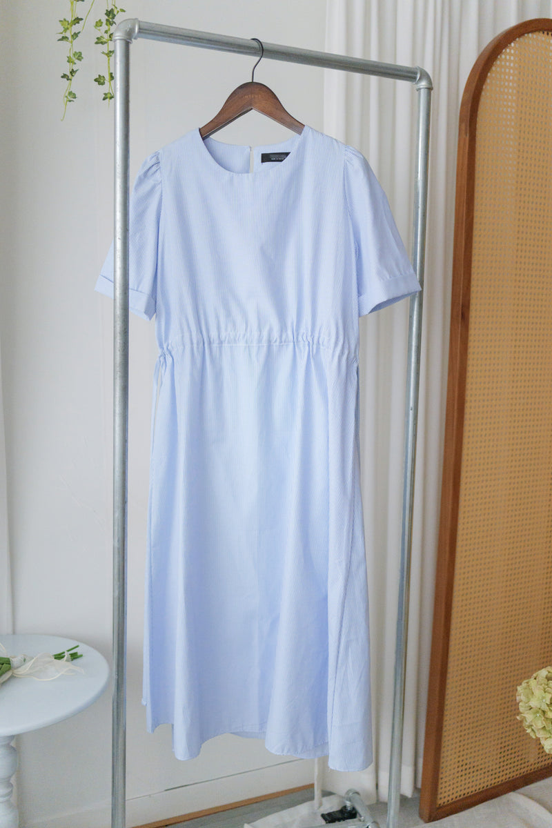 Blue Stripe Dress  法式格調條紋連身裙/ DS9976