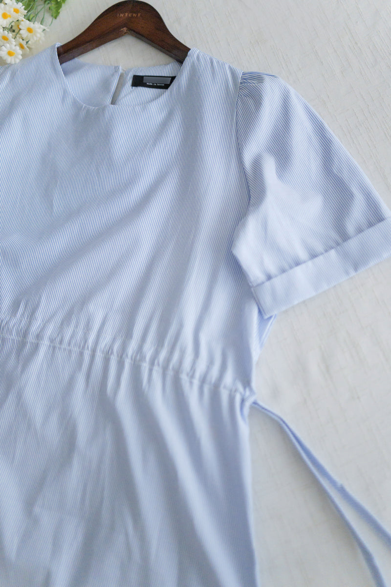 Blue Stripe Dress  法式格調條紋連身裙/ DS9976