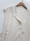 Front Twist Dress 杏色前綁帶簡約連身裙/ DS9972