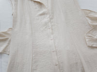 Front Twist Dress 杏色前綁帶簡約連身裙/ DS9972
