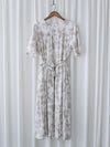 Bloom Dress 焦糖線條印花口袋修腰連身裙/ DS9965