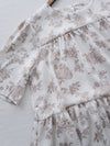 Bloom Dress 焦糖線條印花口袋修腰連身裙/ DS9965
