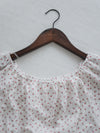 Textured Floral Shirring Top 輕柔印花壓紋荷葉邊上衣/ TP9179
