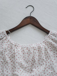 Textured Floral Shirring Top 輕柔印花壓紋荷葉邊上衣/ TP9179