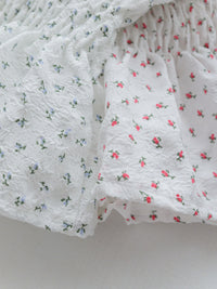 Textured Floral Shirring Top 輕柔印花壓紋荷葉邊上衣/ TP9179