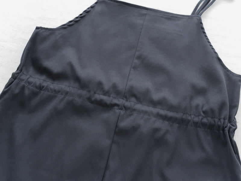 Adjustable Jumpskirt Dress 隨性前口袋抽繩雙吊帶裙/ DS9971