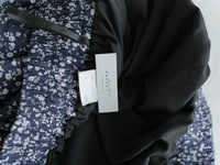 Floral Tiered Skirt 深藍漫步手繪碎花層次長裙/ SK8905