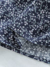 Floral Tiered Skirt 深藍漫步手繪碎花層次長裙/ SK8905