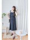 Adjustable Jumpskirt Dress 隨性前口袋抽繩雙吊帶裙/ DS9971