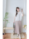 Duo Dress 疊穿隨性奶茶兩件套連身裙/ SE8081
