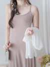 Duo Dress 疊穿隨性奶茶兩件套連身裙/ SE8081