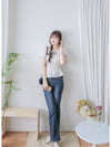 Textured Floral Shirring Top 輕柔印花壓紋荷葉邊上衣/ TP9179