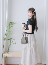Textured Tee 防皺紋理抓褶短袖上衣/ TP9177  （pre-order)