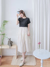 Textured Tee 防皺紋理抓褶短袖上衣/ TP9177  （pre-order)