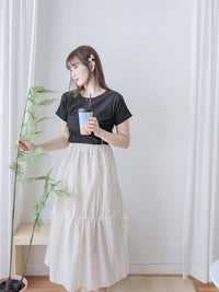 Textured Tee 防皺紋理抓褶短袖上衣/ TP9177  （pre-order)