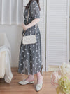 Cloud Floral Dress 雲朵感印花條紋連身裙/ DS9979 (pre-order 8月25截單)
