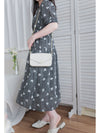 Cloud Floral Dress 雲朵感印花條紋連身裙/ DS9979 (pre-order 8月25截單)