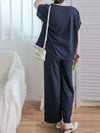 Minimal Navy Set 簡約拼色設計深藍套裝/ SE8084 (pre-order 8月25截單)