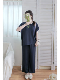 Minimal Navy Set 簡約拼色設計深藍套裝/ SE8084 (pre-order 8月25截單)