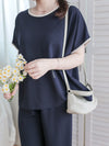 Minimal Navy Set 簡約拼色設計深藍套裝/ SE8084 (pre-order 8月25截單)