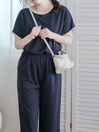 Minimal Navy Set 簡約拼色設計深藍套裝/ SE8084 (pre-order 8月25截單)