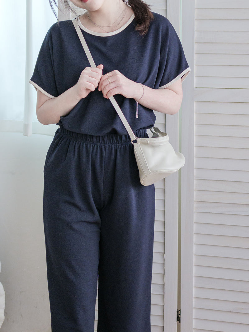 Minimal Navy Set 簡約拼色設計深藍套裝/ SE8084 (pre-order 8月25截單)