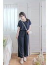 Minimal Navy Set 簡約拼色設計深藍套裝/ SE8084 (pre-order 8月25截單)