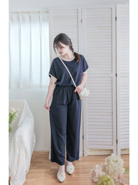Minimal Navy Set 簡約拼色設計深藍套裝/ SE8084 (pre-order 8月25截單)