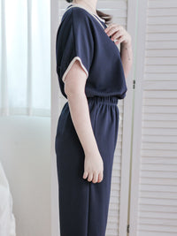 Minimal Navy Set 簡約拼色設計深藍套裝/ SE8084 (pre-order 8月25截單)