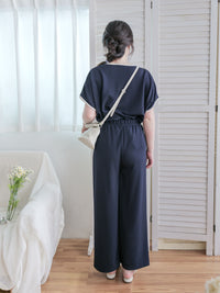 Minimal Navy Set 簡約拼色設計深藍套裝/ SE8084 (pre-order 8月25截單)