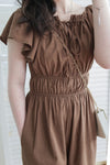 Effortless Ruffle Jumpsuit  顯瘦剪裁雙面綁帶連身褲/ SE8088 (pre-order 8月25截單)