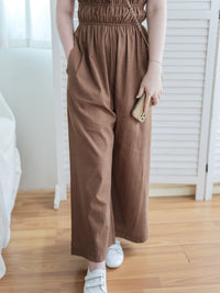 Effortless Ruffle Jumpsuit  顯瘦剪裁雙面綁帶連身褲/ SE8088 (pre-order 8月25截單)