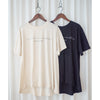 Back Pleated 後車褶飄飄浪漫文字 ,Tee/ BU9045 （beige sold out)