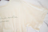 Back Pleated 後車褶飄飄浪漫文字 ,Tee/ BU9045 （beige sold out)