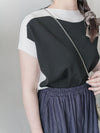 Classic Knit Top 經典黑白拼色顯瘦彈性上衣 / TP9171