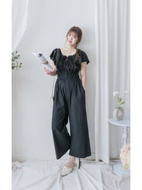 Effortless Ruffle Jumpsuit  顯瘦剪裁雙面綁帶連身褲/ SE8088 (pre-order 8月25截單)