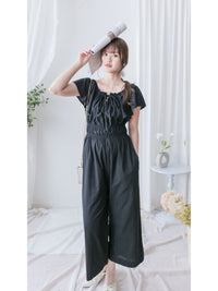 Effortless Ruffle Jumpsuit  顯瘦剪裁雙面綁帶連身褲/ SE8088 (pre-order 8月25截單)