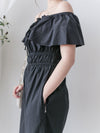 Effortless Ruffle Jumpsuit  顯瘦剪裁雙面綁帶連身褲/ SE8088 (pre-order 8月25截單)