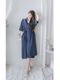 Navy Dress 隨性深藍日常口袋連身裙/ DS9980 (pre-order 8月25截單)