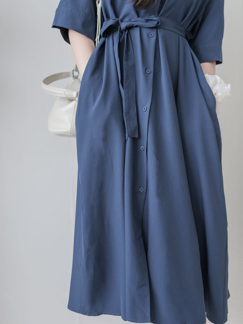 Navy Dress 隨性深藍日常口袋連身裙/ DS9980 (pre-order 8月25截單)