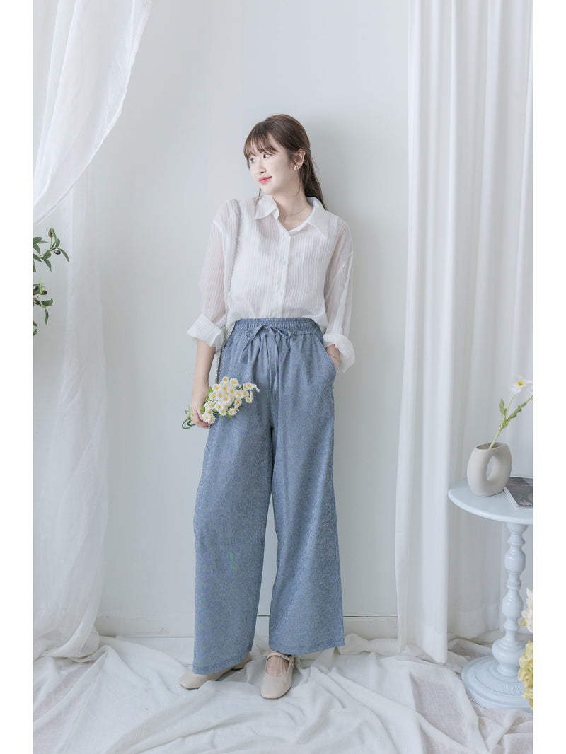 Comfort Stripe Shirt 防皺觸感輕透立體條紋襯衫/ BU9115